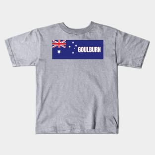 Goulburn City in Australian Flag Kids T-Shirt